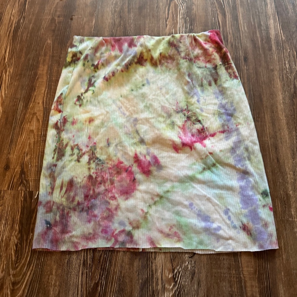 tie dye skirt